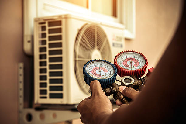 Professional Hvac technician working in Newport, NY